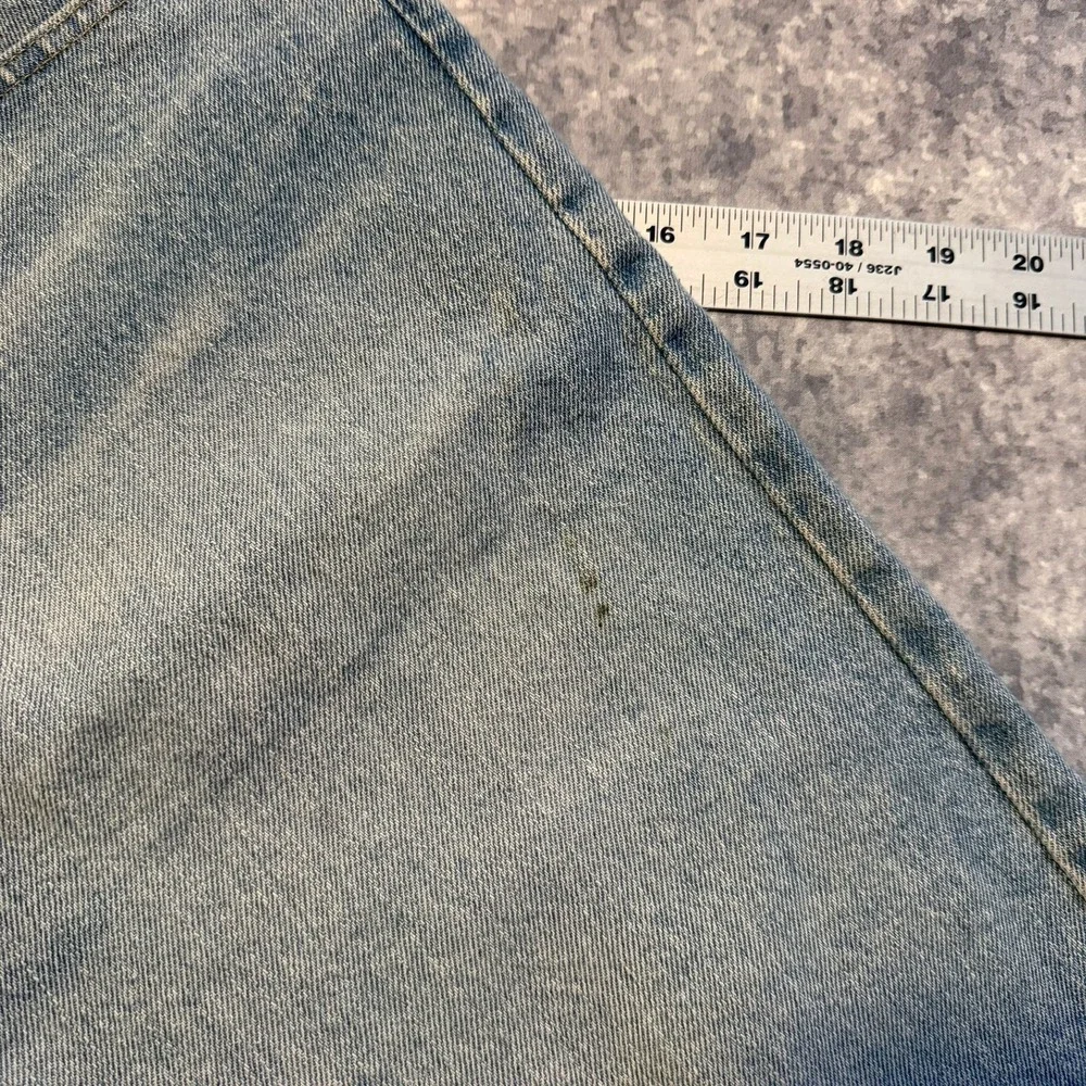 Vintage Wrangler Mens‎ Relaxed Fit Denim Jean Shorts Light Wash Size 36 Jorts